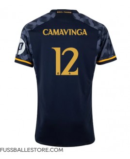 Günstige Real Madrid Eduardo Camavinga #12 Auswärtstrikot 2023-24 Kurzarm